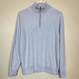 Woolx Enzo 1/4 Zip Merino Wool Sweater Medium D